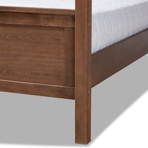 alejandra gray walnut queen bed   