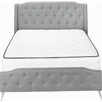 alejandro gray queen bed   
