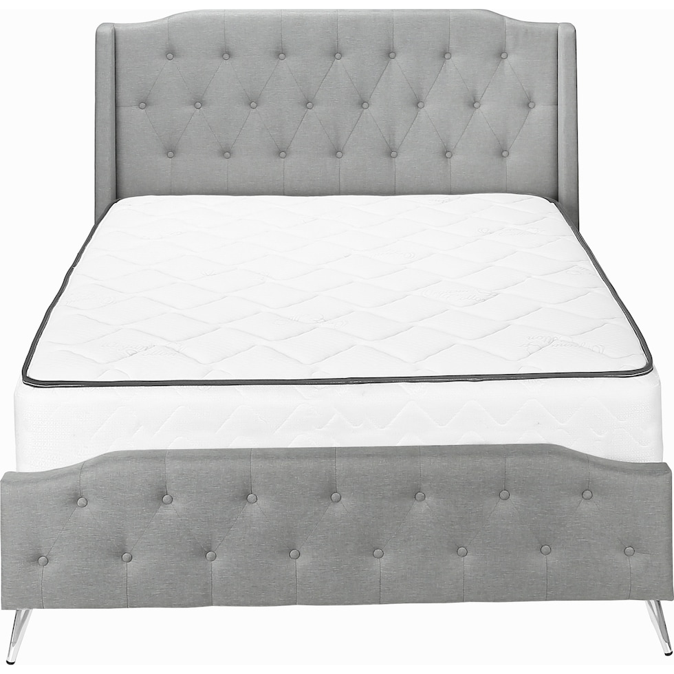 alejandro gray queen bed   