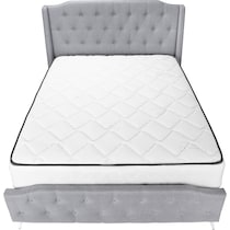 alejandro gray queen bed   
