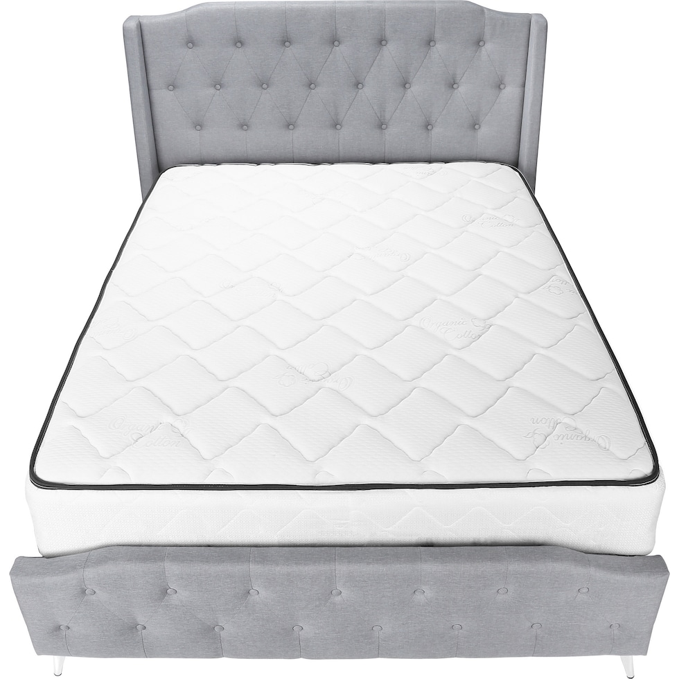 alejandro gray queen bed   
