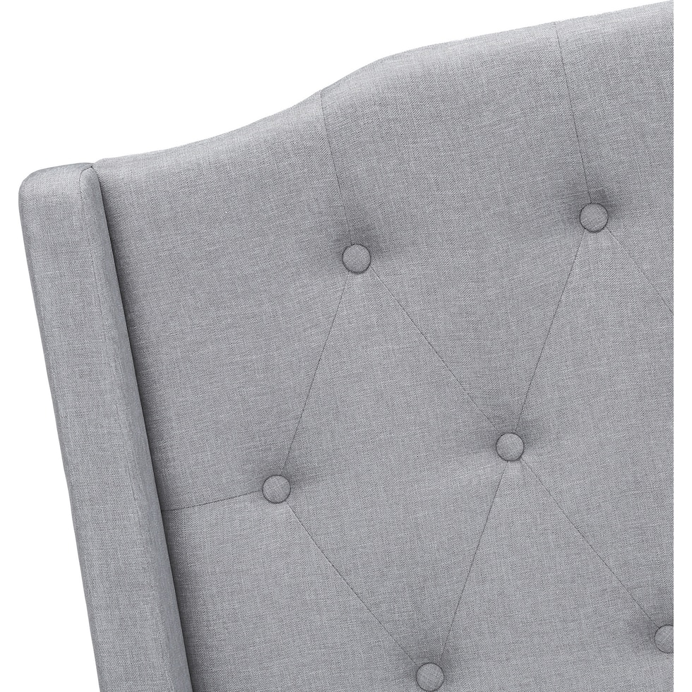 alejandro gray queen bed   
