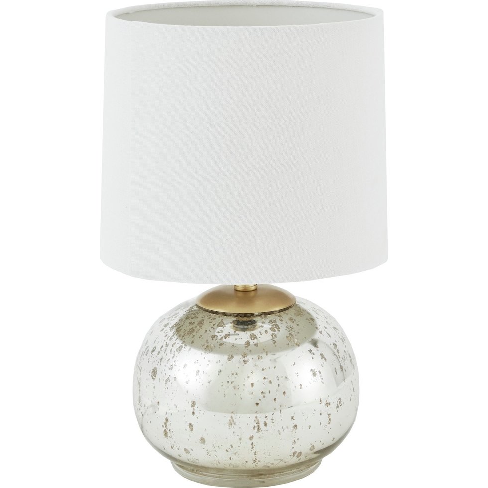 alexa silver table lamp   