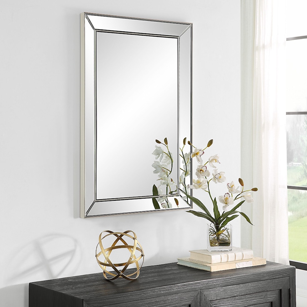 alexander plush nickel mirror   