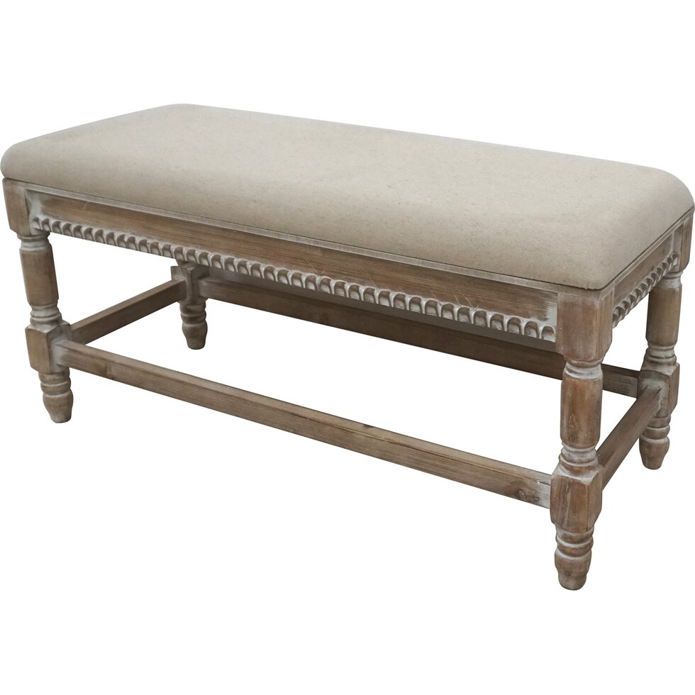 alexandra light brown bench   