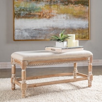 alexandra light brown bench   