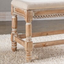 alexandra light brown bench   