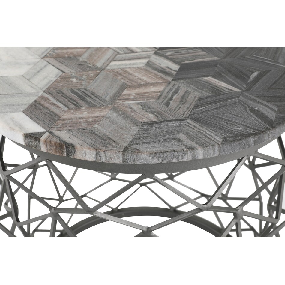 alexandria gray end table   