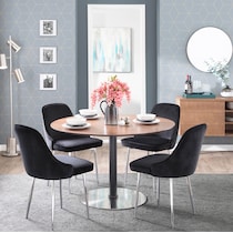 ali black dining chair   