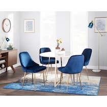 ali blue dining chair   