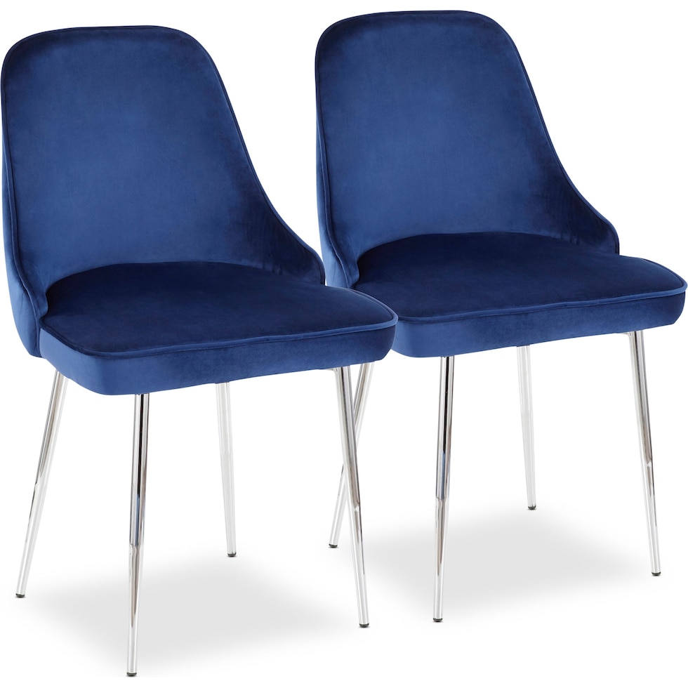 ali blue dining chair   