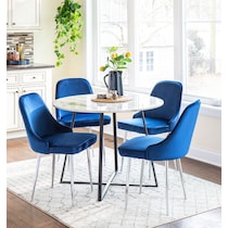 ali blue dining chair   