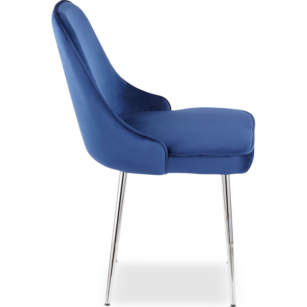 ali blue dining chair   