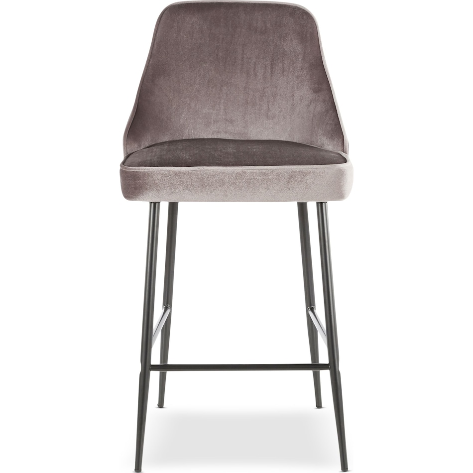 ali silver counter height stool   
