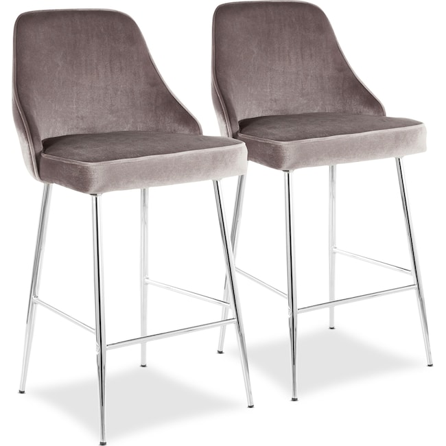 Dining Room Furniture - Ali Set of 2 Counter-Height Stools