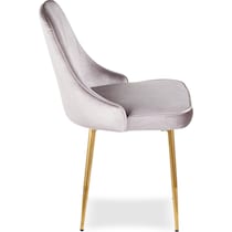 ali silver dining chair   