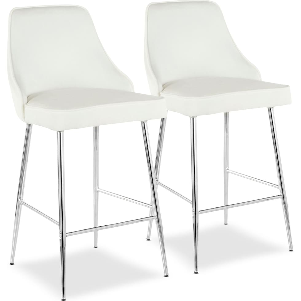 ali white counter height stool   