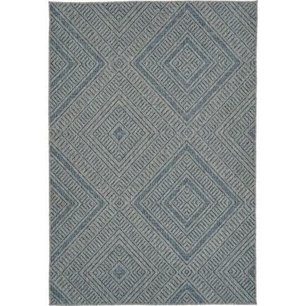 Alicante 2' x 3' Indoor/Outdoor Area Rug - Blue