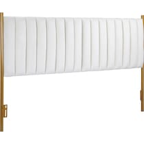 alicia white king headboard   