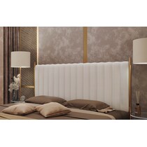 alicia white king headboard   