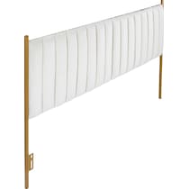 alicia white king headboard   