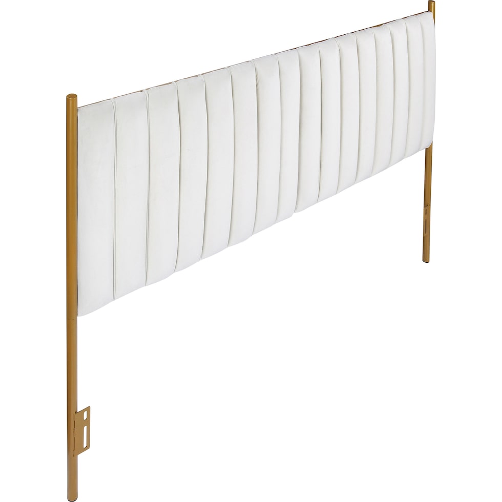 alicia white king headboard   
