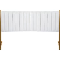 alicia white king headboard   