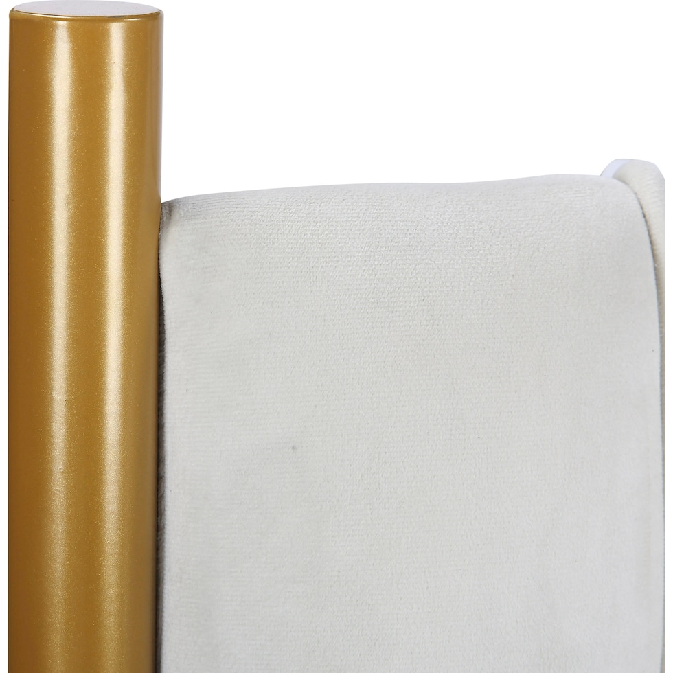 alicia white king headboard   