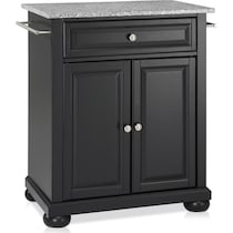 alina black kitchen island   