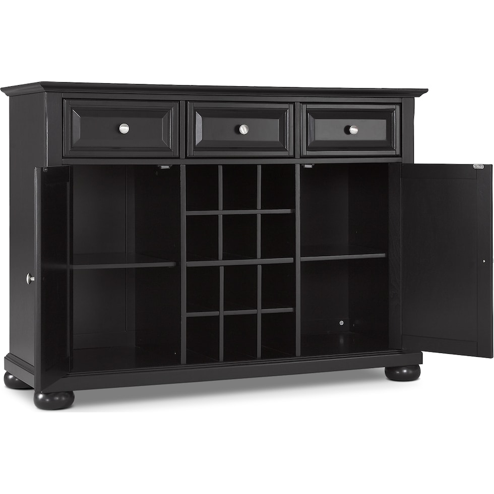 alina black sideboard   