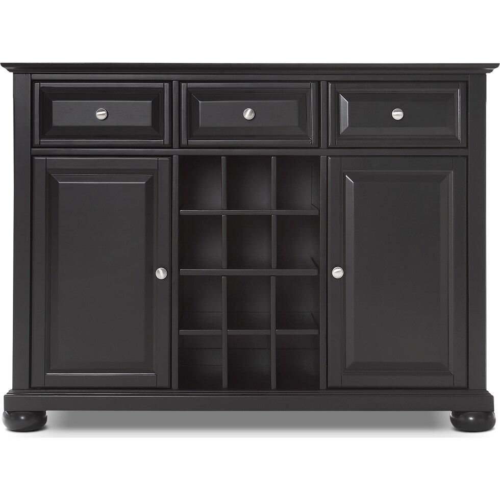 alina black sideboard   