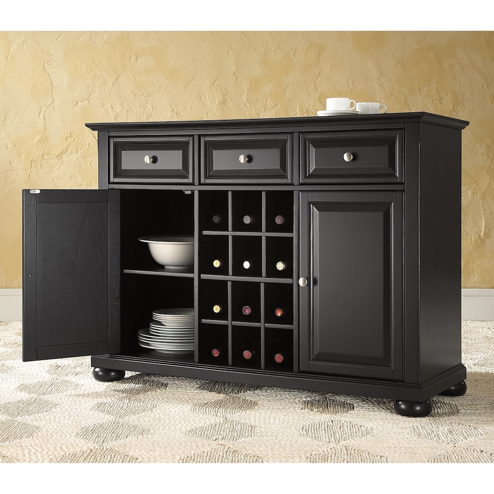 alina black sideboard   