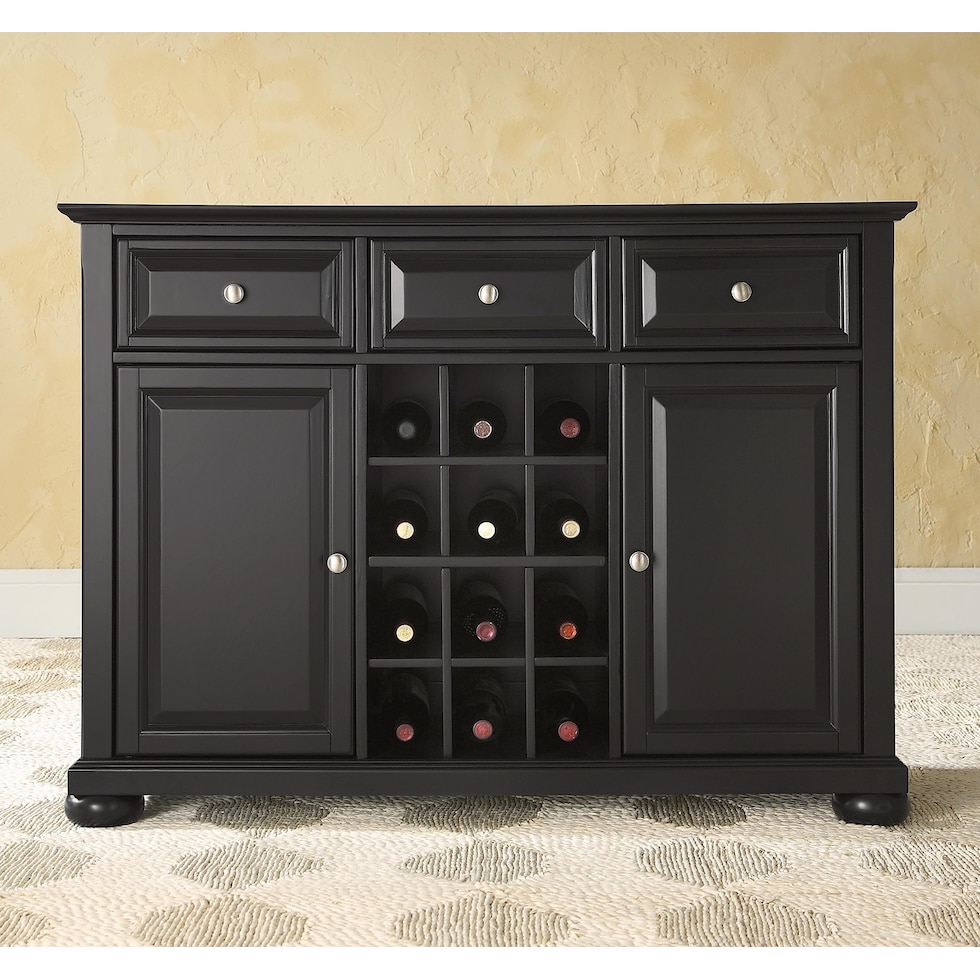 alina black sideboard   