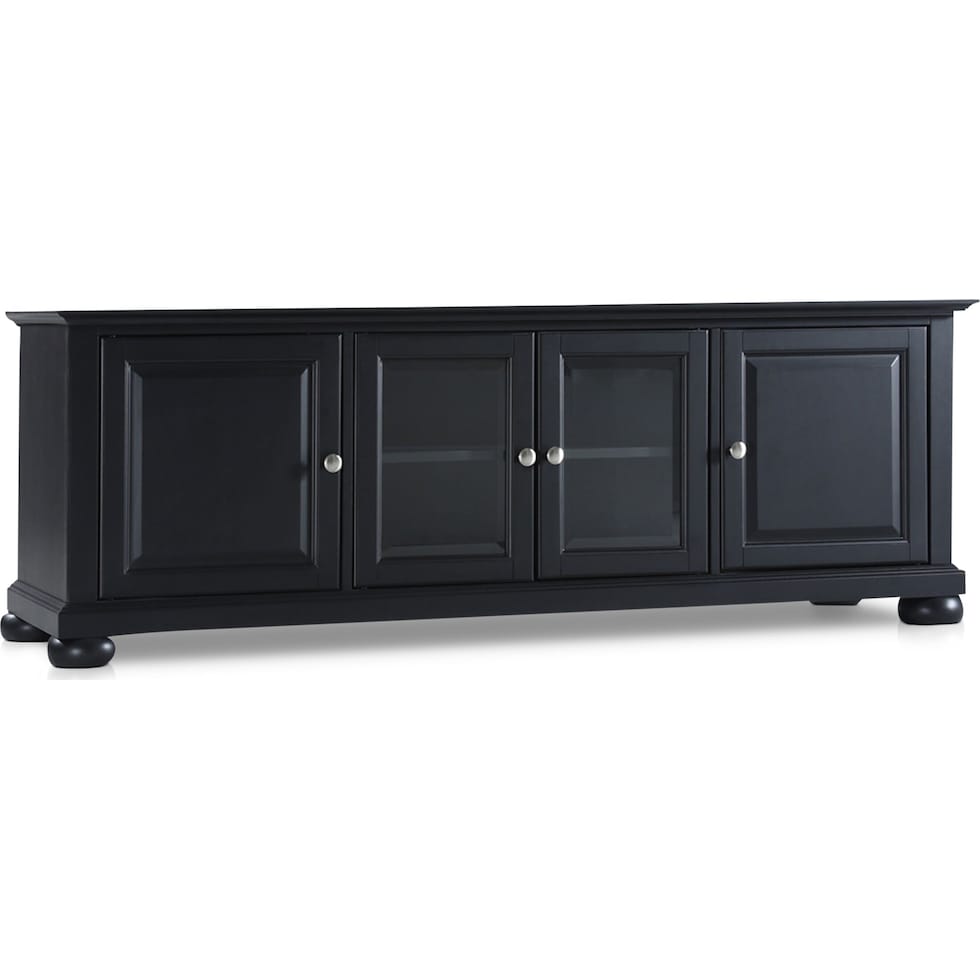 alina black tv stand   