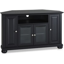 alina black tv stand   