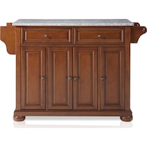 alina dark brown kitchen island   