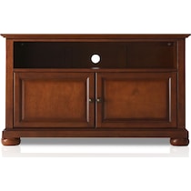 alina dark brown tv stand   