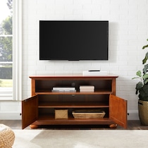 alina dark brown tv stand   