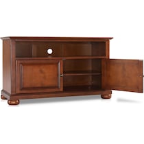 alina dark brown tv stand   