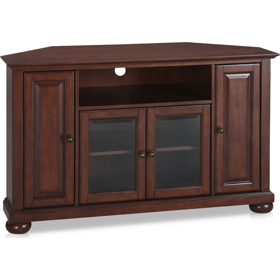 alina dark brown tv stand   