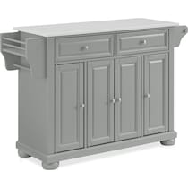 alina gray kitchen island   