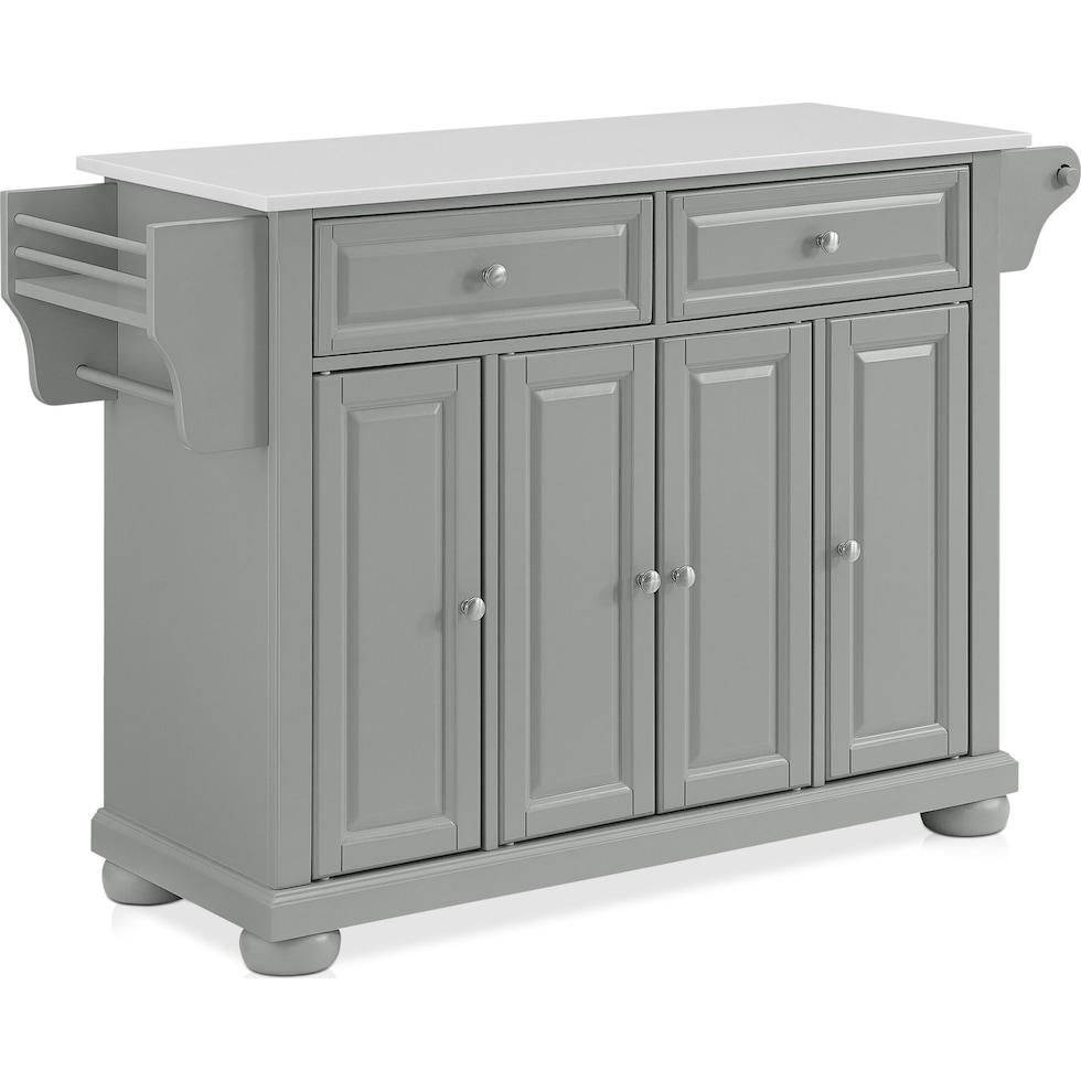alina gray kitchen island   
