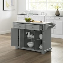 alina gray kitchen island   