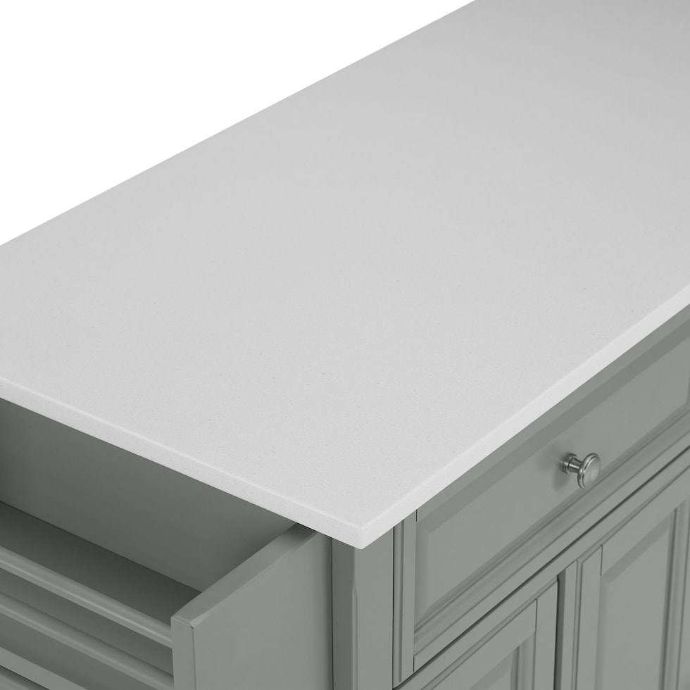 alina gray kitchen island   