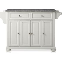 alina white kitchen island   