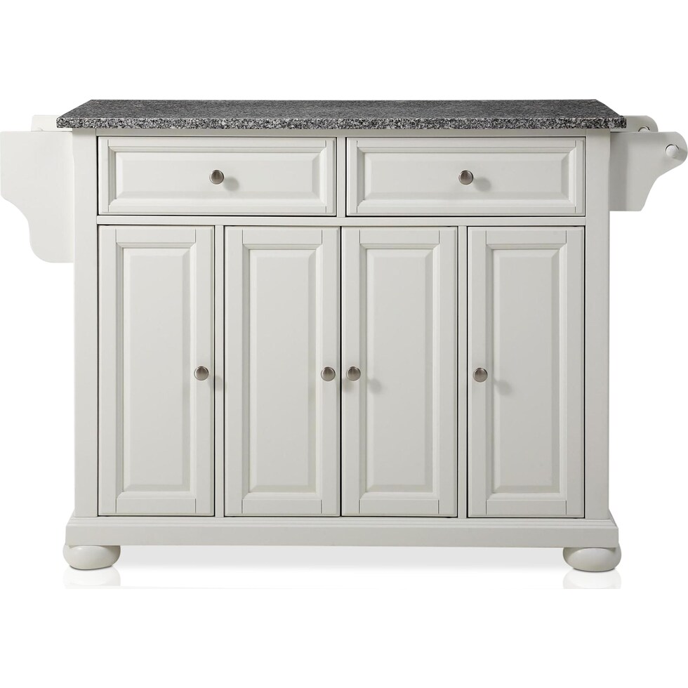 alina white kitchen island   