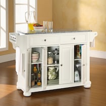 alina white kitchen island   