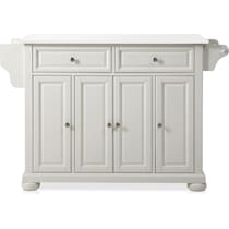 alina white kitchen island   