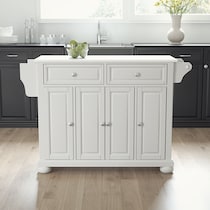 alina white kitchen island   