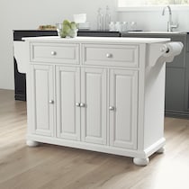 alina white kitchen island   